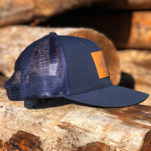 Load image into Gallery viewer, Navy Blue Trucker Hat