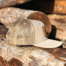 Load image into Gallery viewer, Tan Trucker Hat
